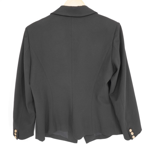 Lilysilk Double Breasted Blazer Womens L Black Jacket Classic Old Money Office - Picture 2 of 16